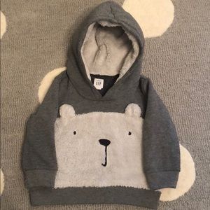 Baby Gap two piece bear grey jogging suit